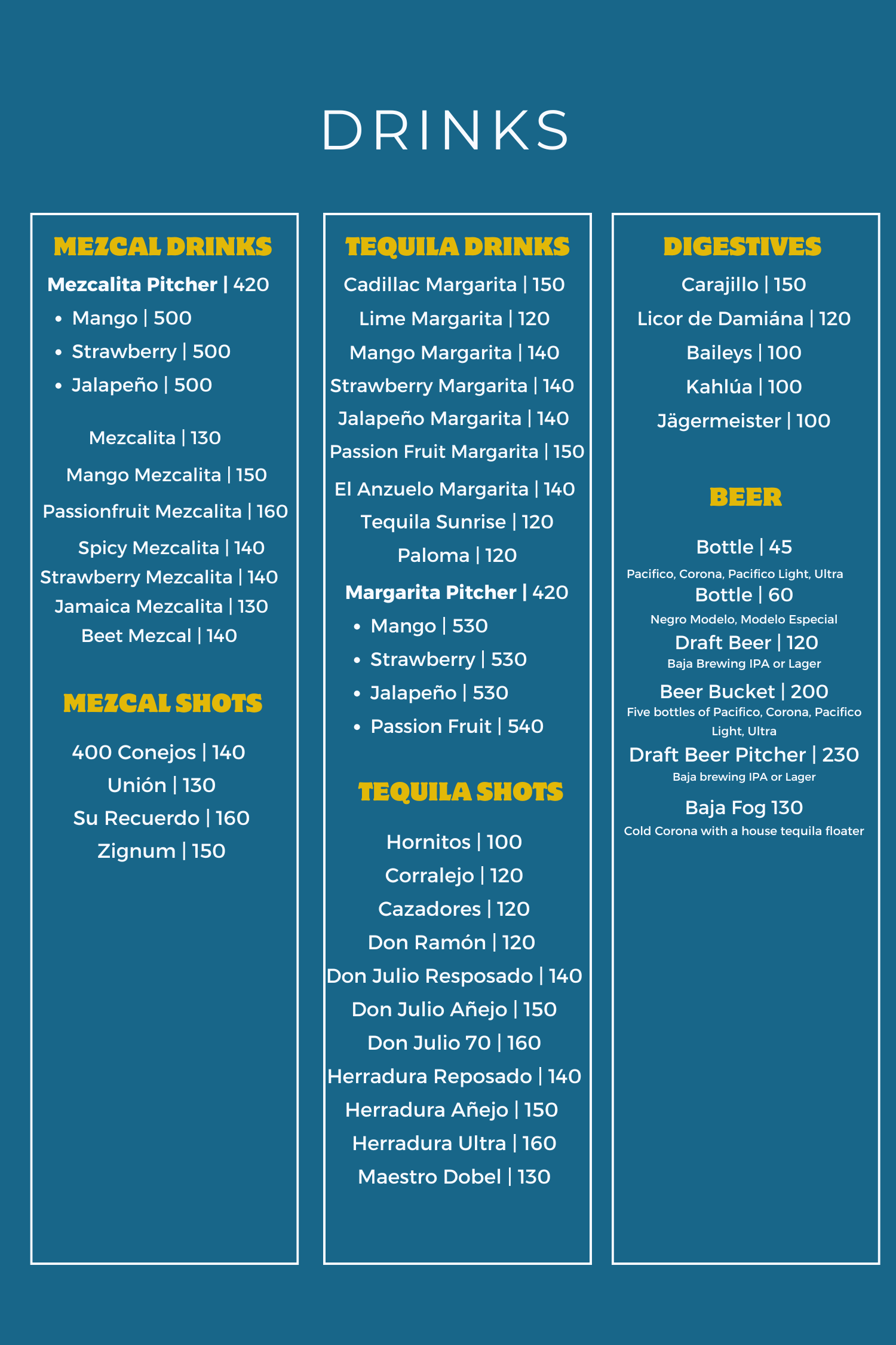 el anzuelo menu la ventana bcs restaurants